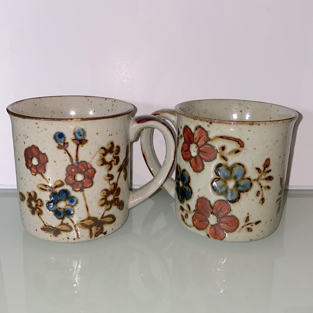 Stoneware Coffee Mug Set